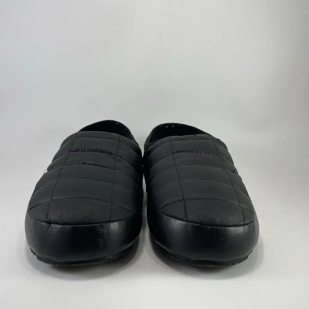 The North Face ThermoBall Black Quilted Slipper Mules Mens Size 7 Puffer